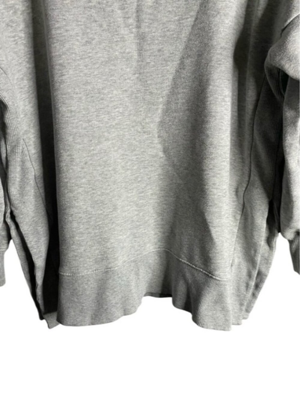 Aerie Women's Gray Oversized Crewneck Casual Wear Sweatshirt - Picture 3 of 8